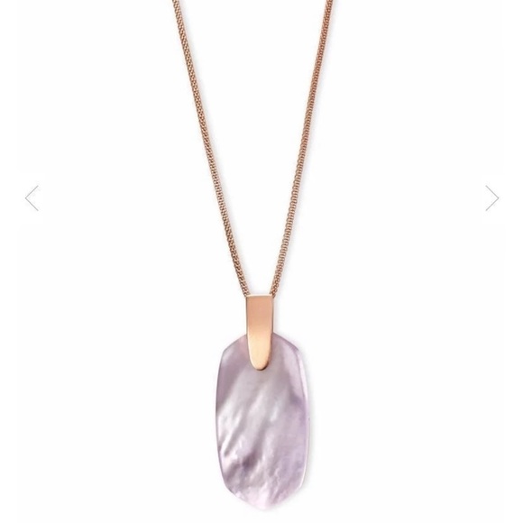 Kendra Scott Inez Rose Gold Long Pendant - Picture 10 of 15